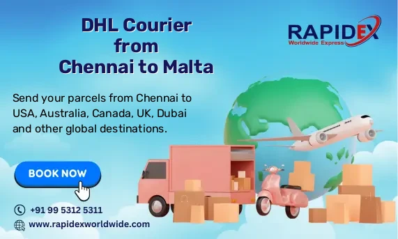 DHL Courier from Chennai to Malta | Free Pickup & Fast Delivery