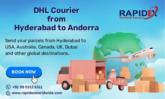 DHL Courier from Hyderabad to Andorra | Free Pickup & Fast Delivery