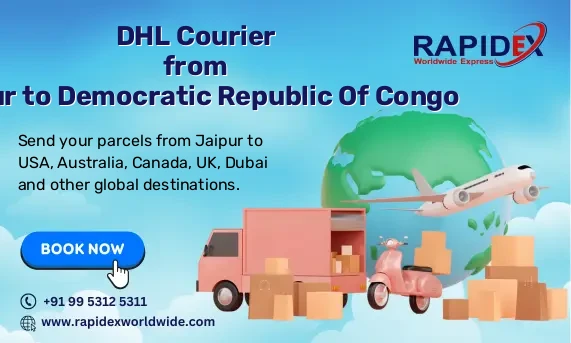 DHL Courier from Jaipur to Democratic Republic Of Congo | Free Pickup & Fast Delivery