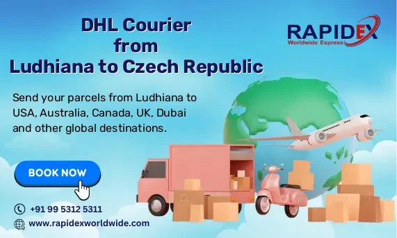 DHL Courier from Ludhiana to Czech Republic | Free Pickup & Fast Delivery