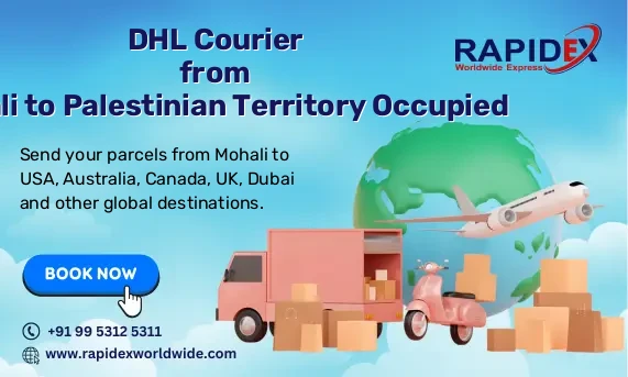 DHL Courier from Mohali to Palestinian Territory Occupied | Free Pickup & Fast Delivery