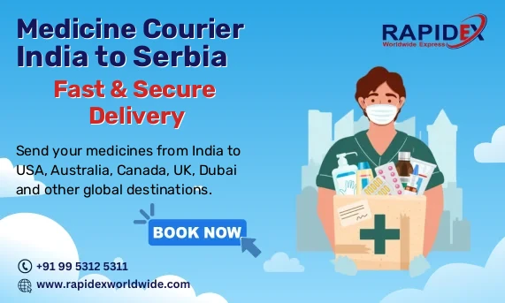 Medicine Courier from India to Serbia | Fast & Secure Delivery